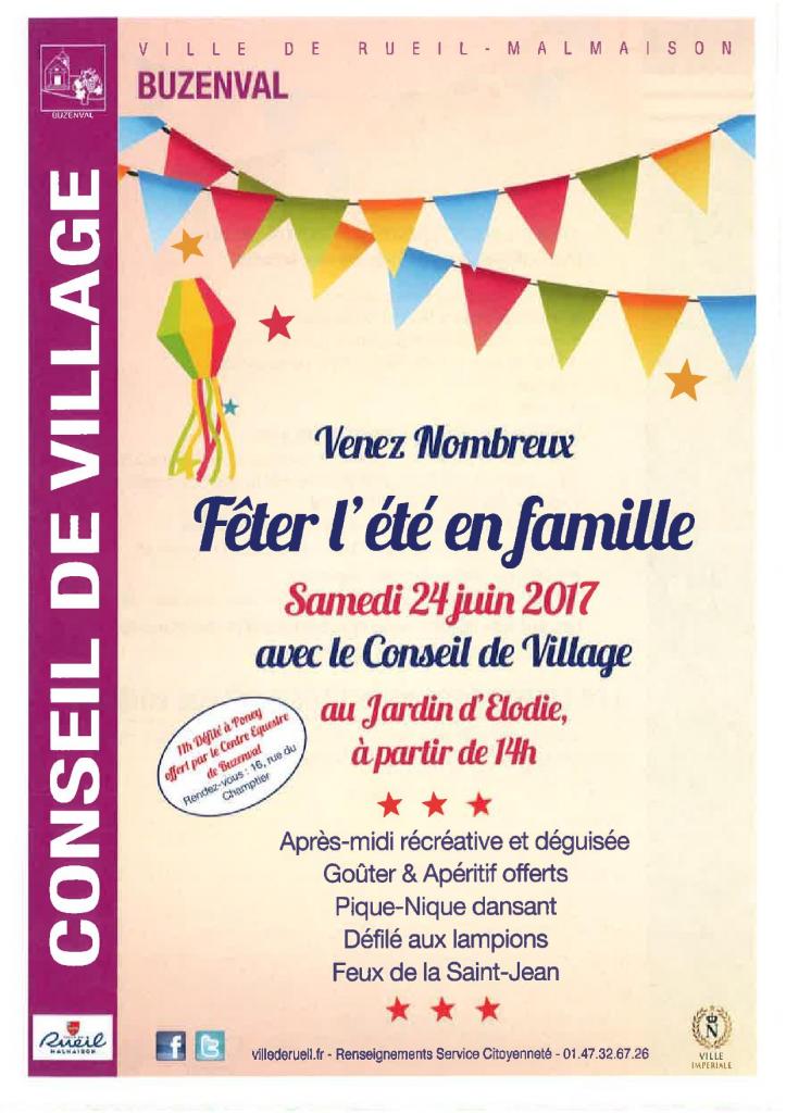 FLYER FETE D'ETE DE BUZENVAL 24-06-2017